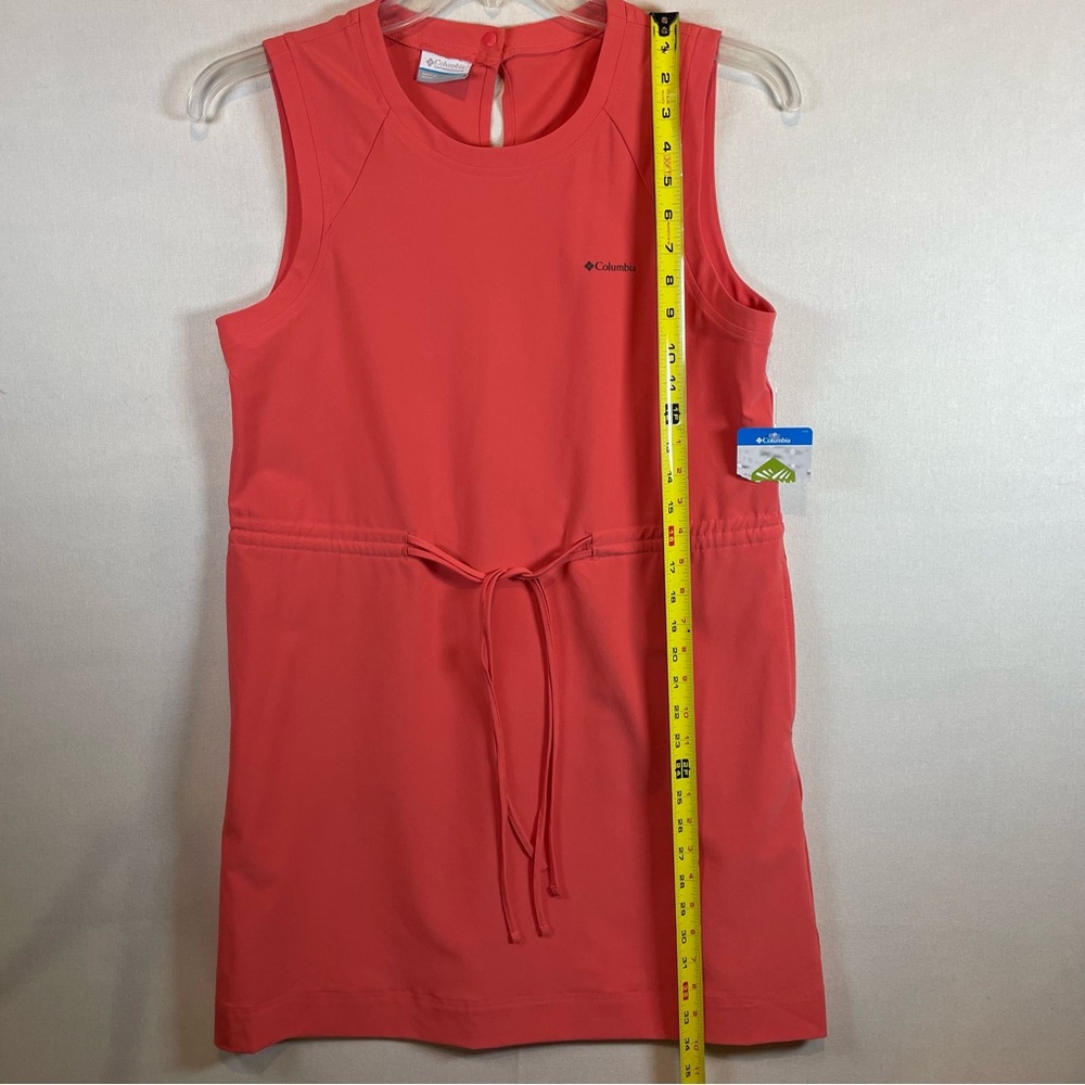 Columbia Bogata Bay Dress Womens Small Coral Pink Orange Omni-Shield Outdoor NWT - Picture 7 of 11